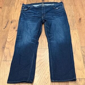 Polo Ralph Lauren Hampton Relaxed Straight Jeans Mens 46x32 Dark Wash Denim